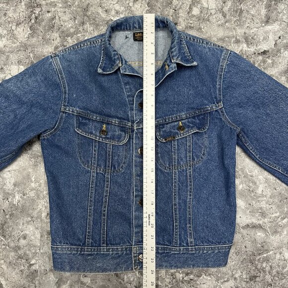 Vintage Lee Denim Jean Jacket Size 16 Youth Girls Made In Canada - Picture 6 of 6